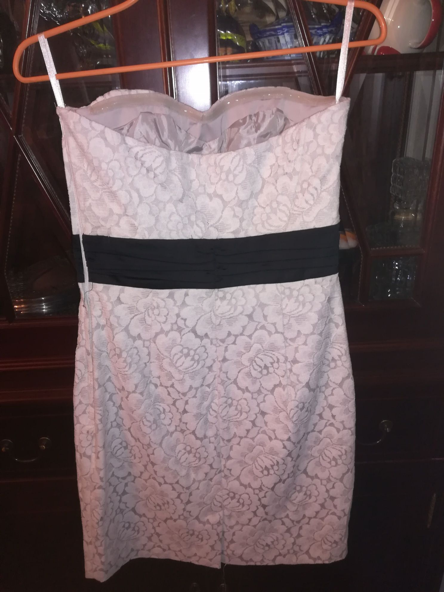 Vestido cai cai Branco com Renda