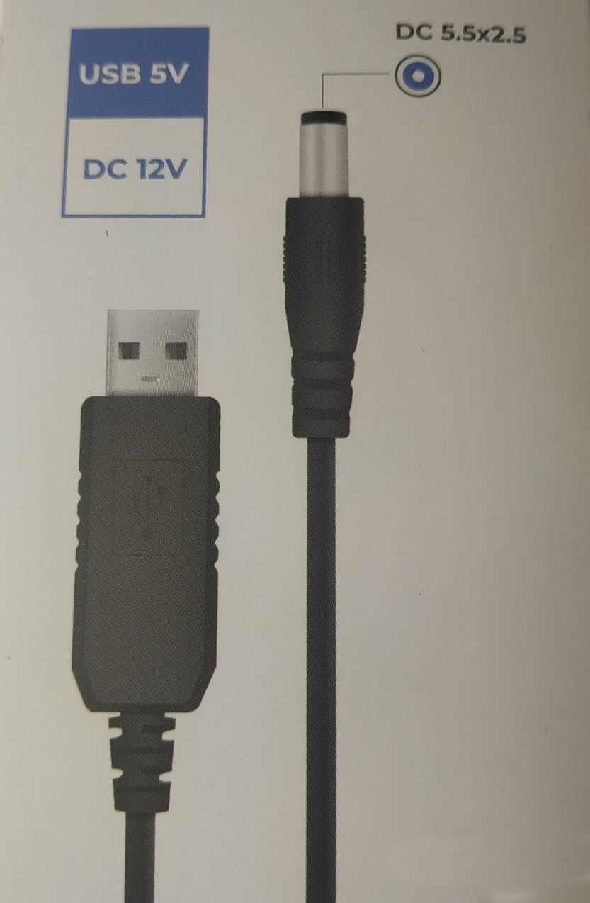 USB кабель для питания  роутера от любого повербанка