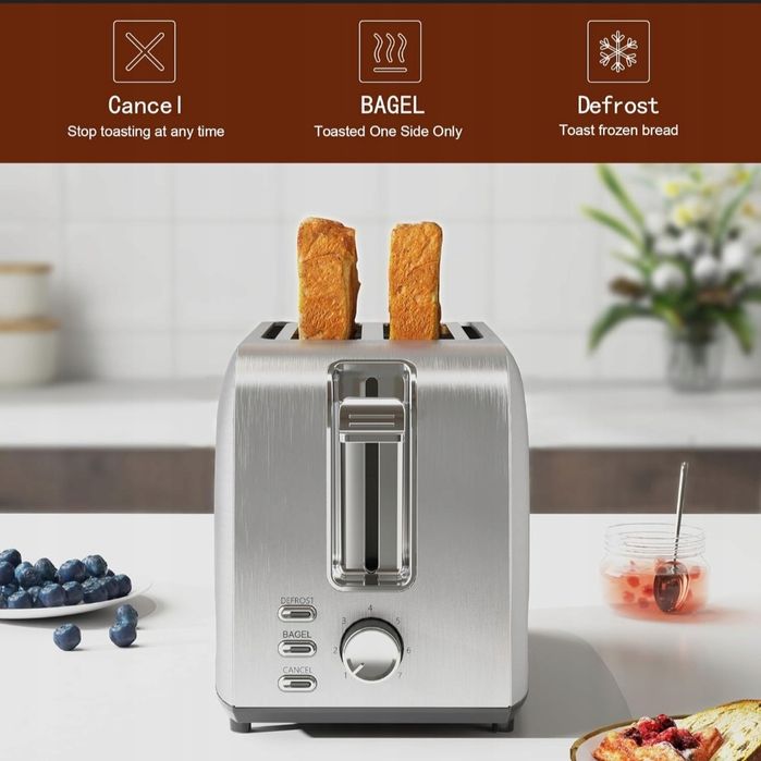 RUNNATAL TA01201-GS 800W Toster Opiekacz do kanapek