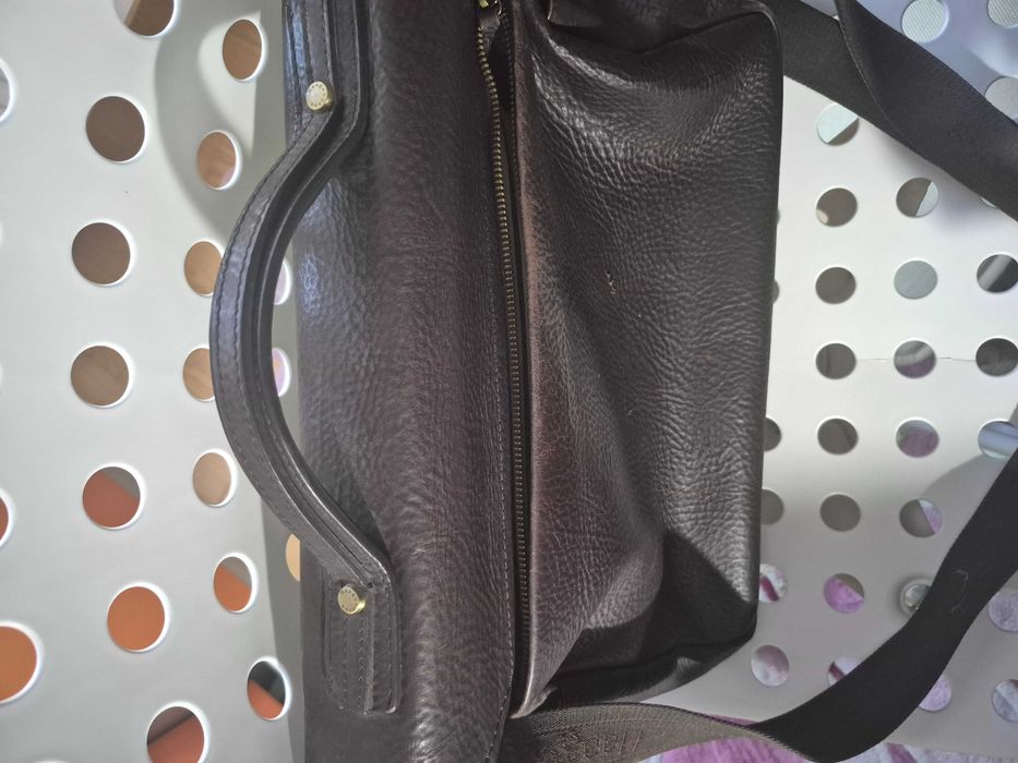 Шкіряна сумка для ноутбука