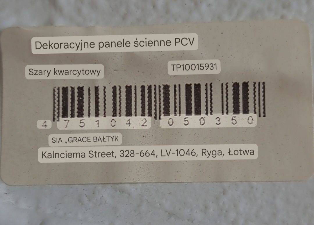 Panel ścienny.nowy 3sztk .szara cegła 93/50