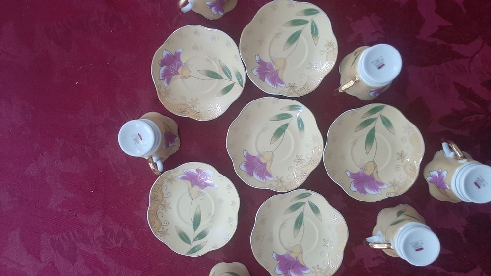 Золотоя Коллекция YAMASEN 24CT JAPAN Кофейные Пары