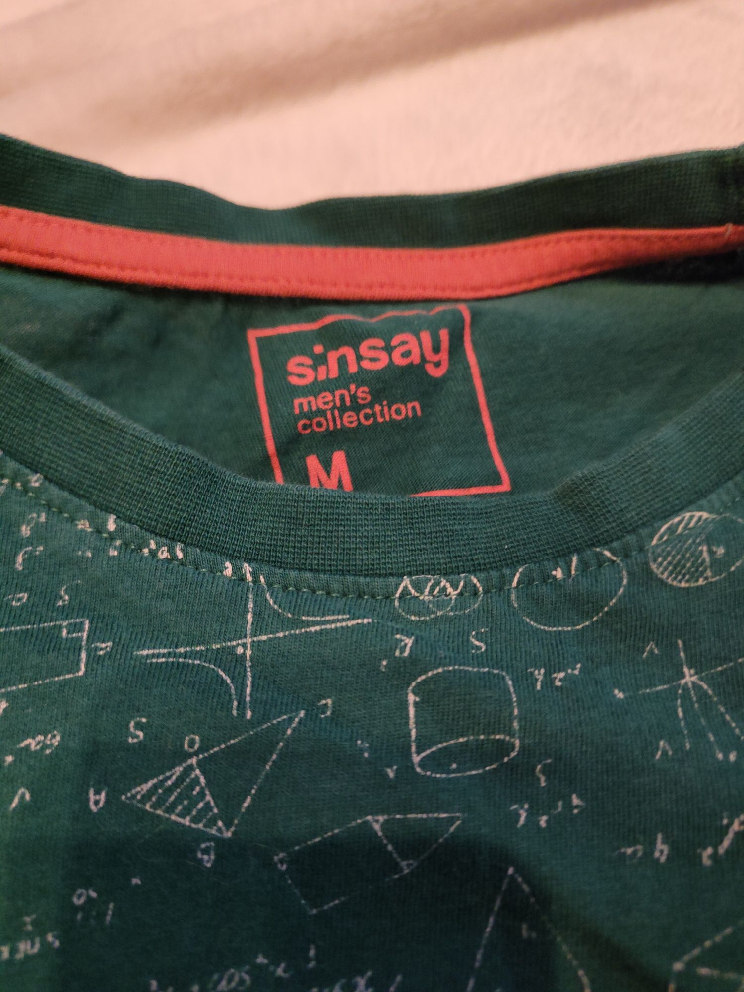 Bluzka koszulka tshirt męski matematyka wzory figury Sinsay M