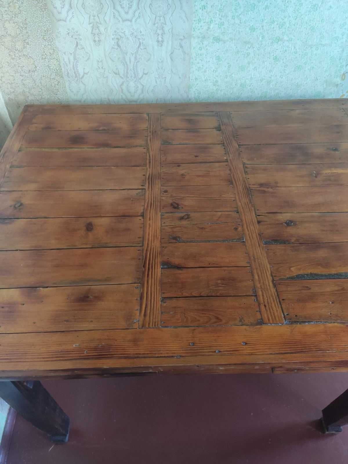 Продаю старовинний антикварний розкладний стіл з дуба ручна робота