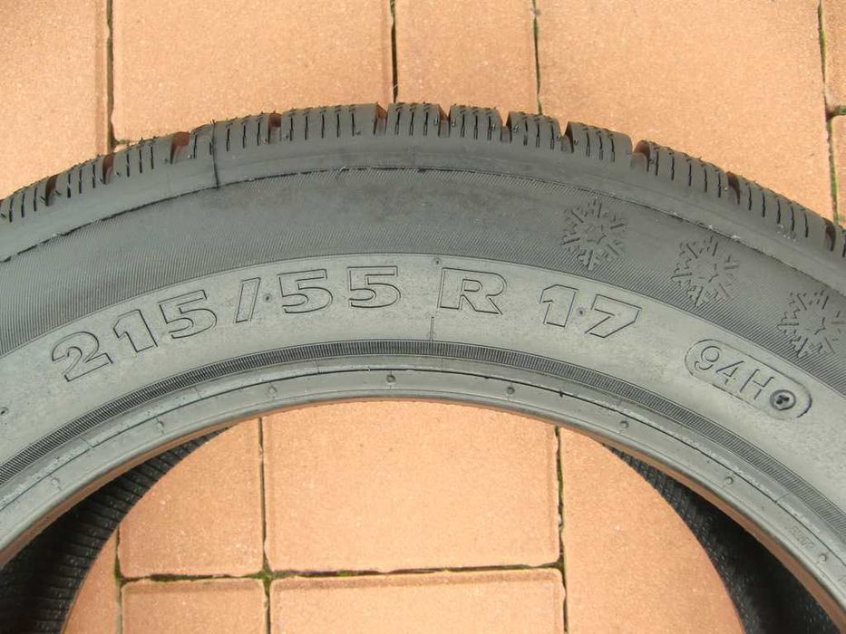 Opony Zimowe 215/55R17 4szt WYSYŁKA Wzór-Continental ciche
