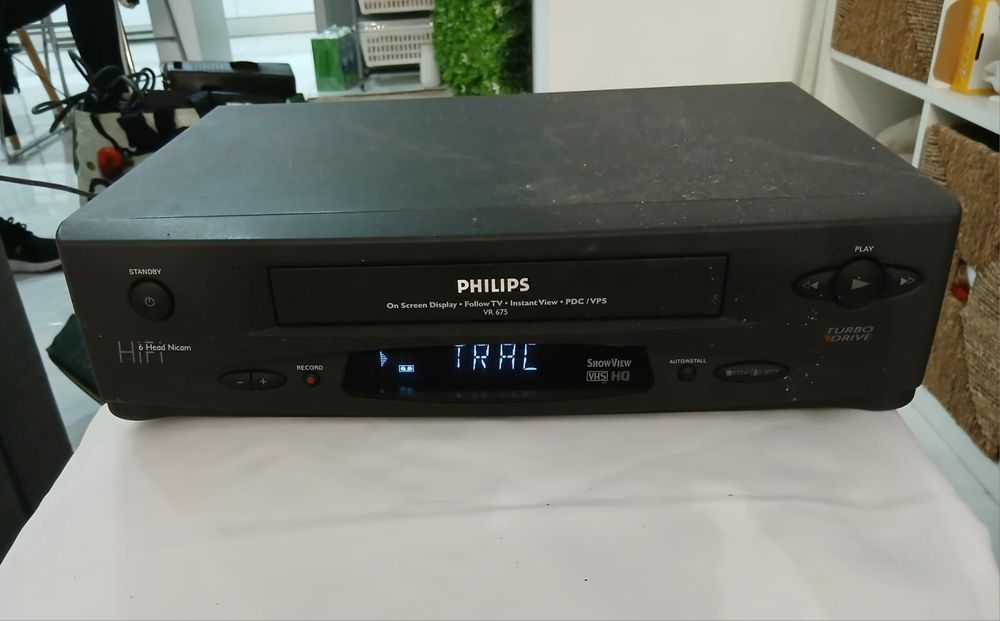 Video Philips VHS precisa cassete para se testar