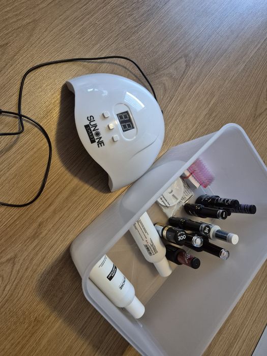 Lampa uv led zestaw do paznokci lakiery