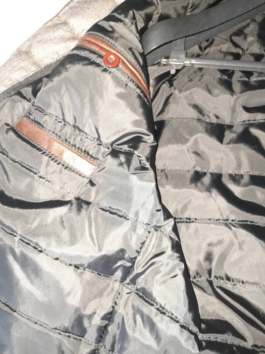 Casaco de homem em pele genuína