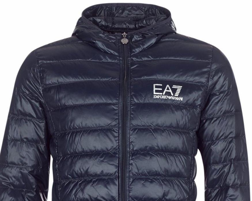 EMPORIO ARMANI EA7 włoska kurtka puchowa BLUE