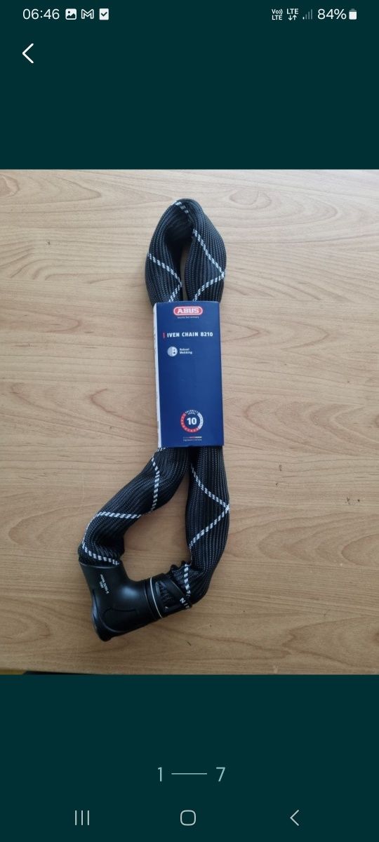 Zapięcie do rowerów ABUS IVAN CHAIN 8210