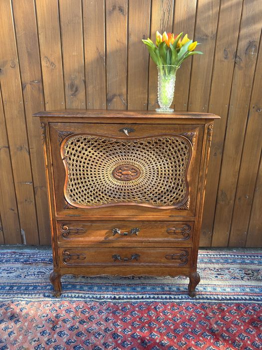 Komoda Ludwik z rafią 75 cm #2138 Stylowy Węgrów