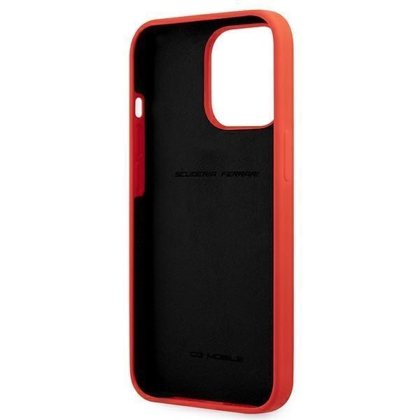 Ferrari Etui Silicone iPhone 13 Pro Max 6,7" Czerwony