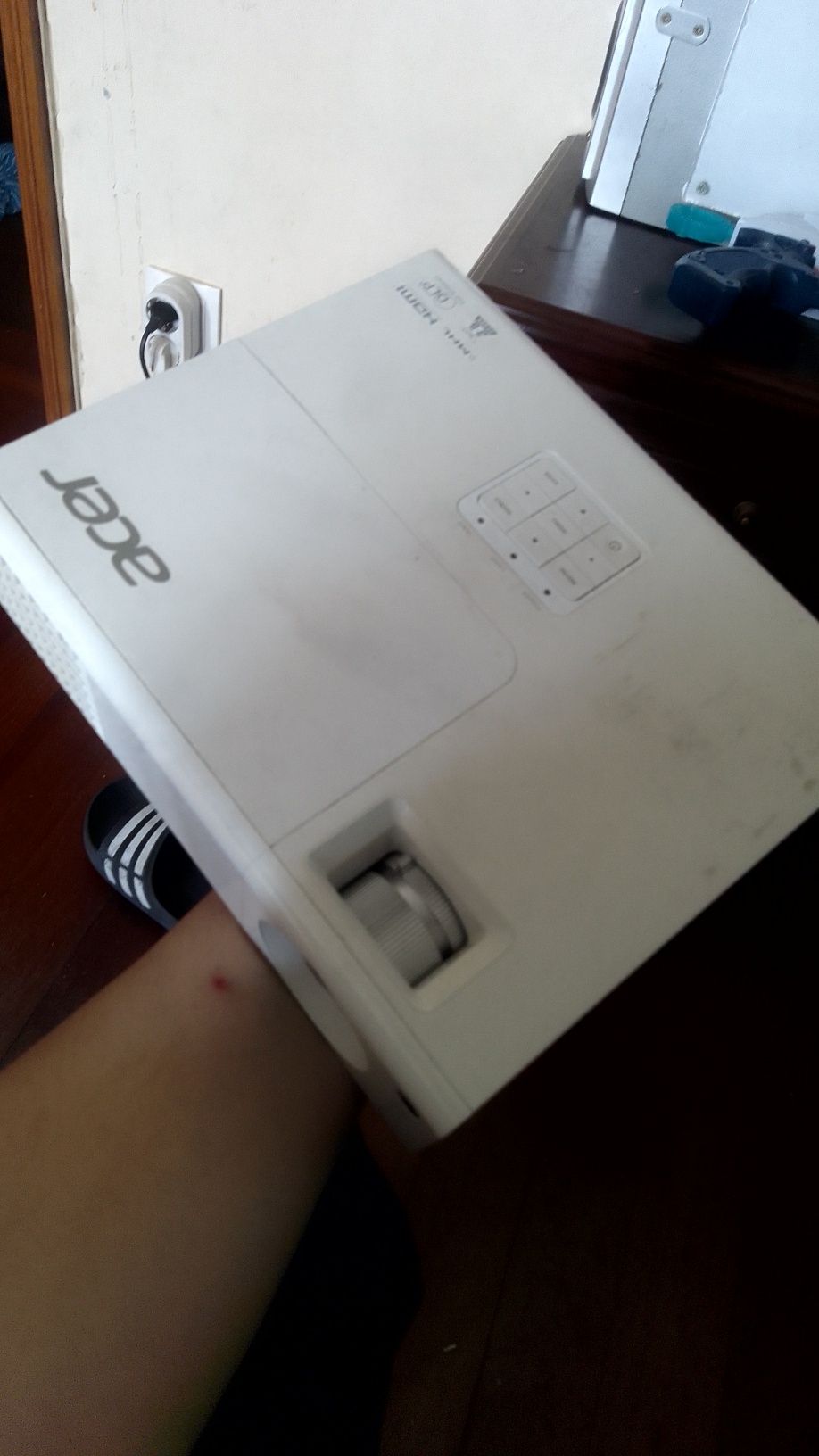 Projetor acer funcionando