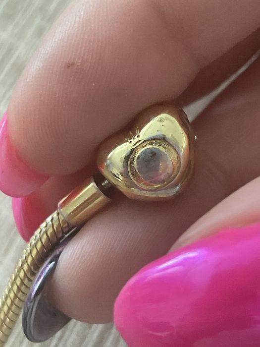 Bransoletka PANDORA 21 cm pozłacana
