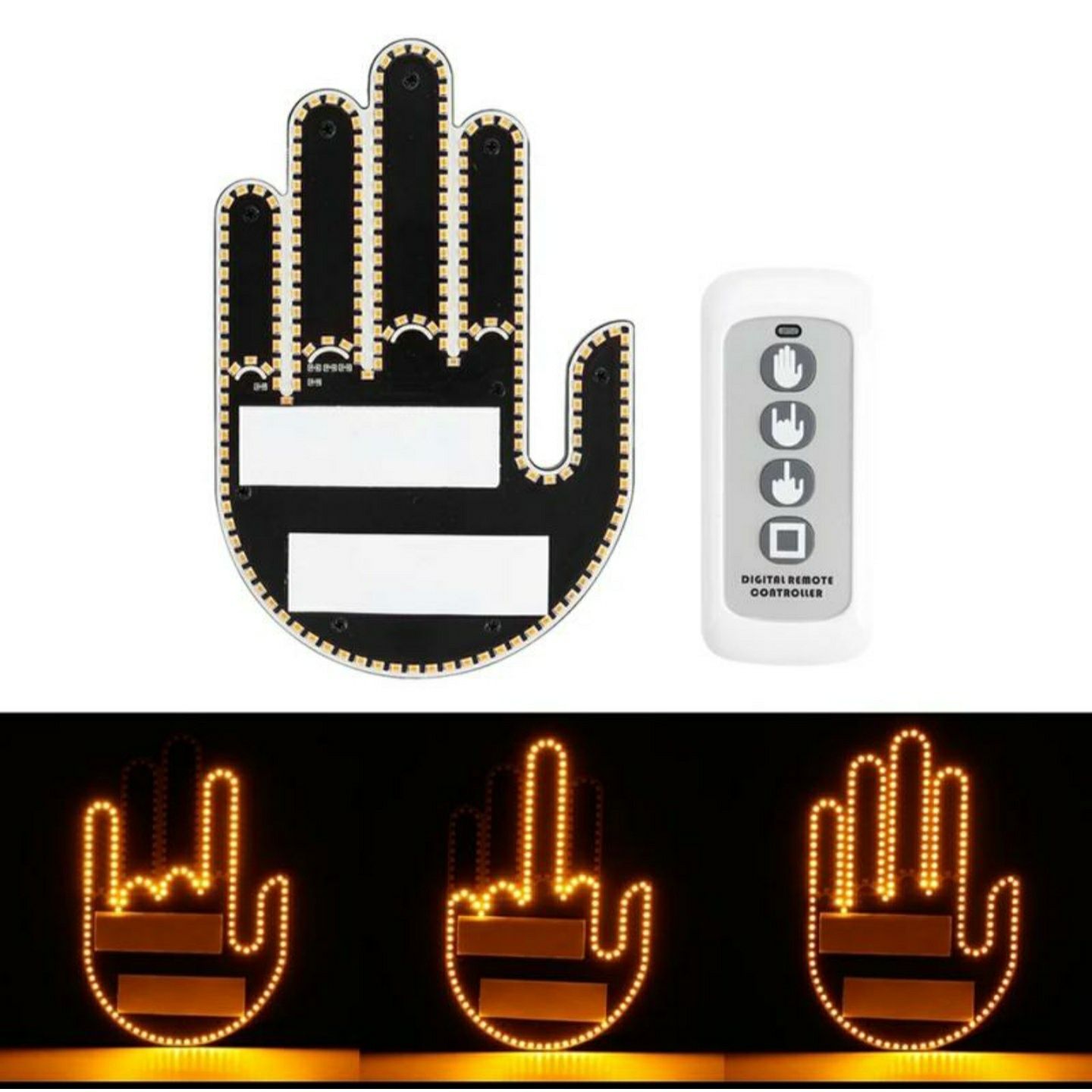 Світлодіодна наклейка для авто creative gesture car light led  з пуль