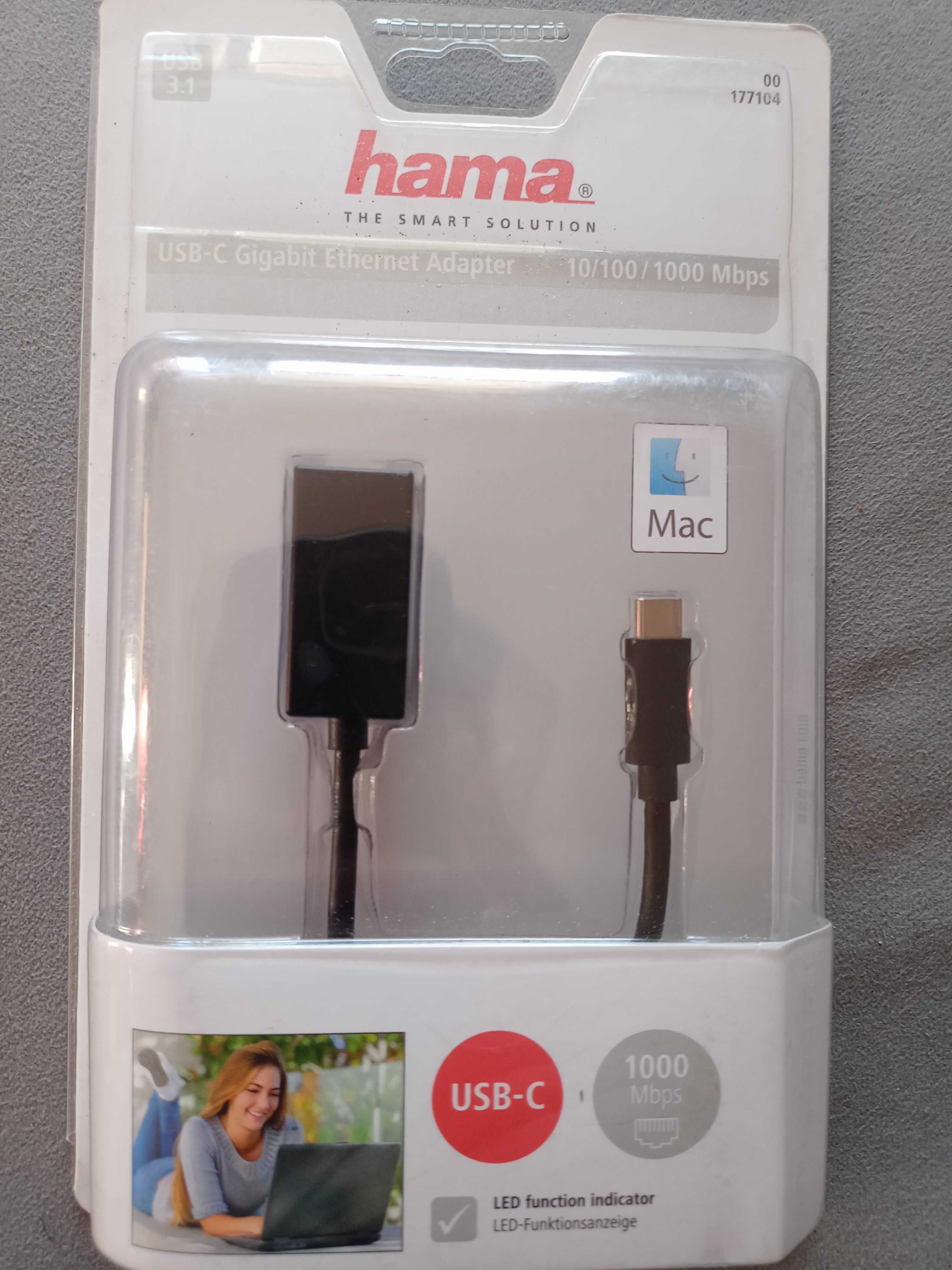Adapter Hama USB-C ethernet
