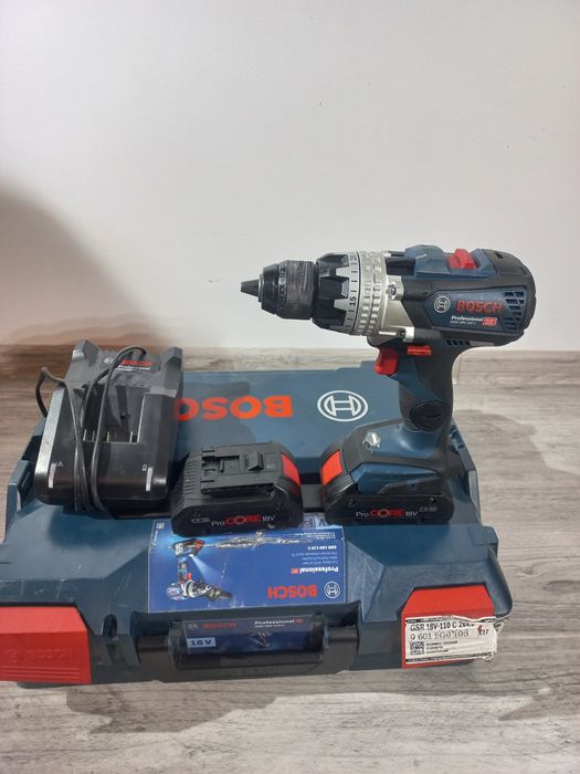 Wkrętarka Bosch GSR 18V -110 C + aku 2x4.0 ah