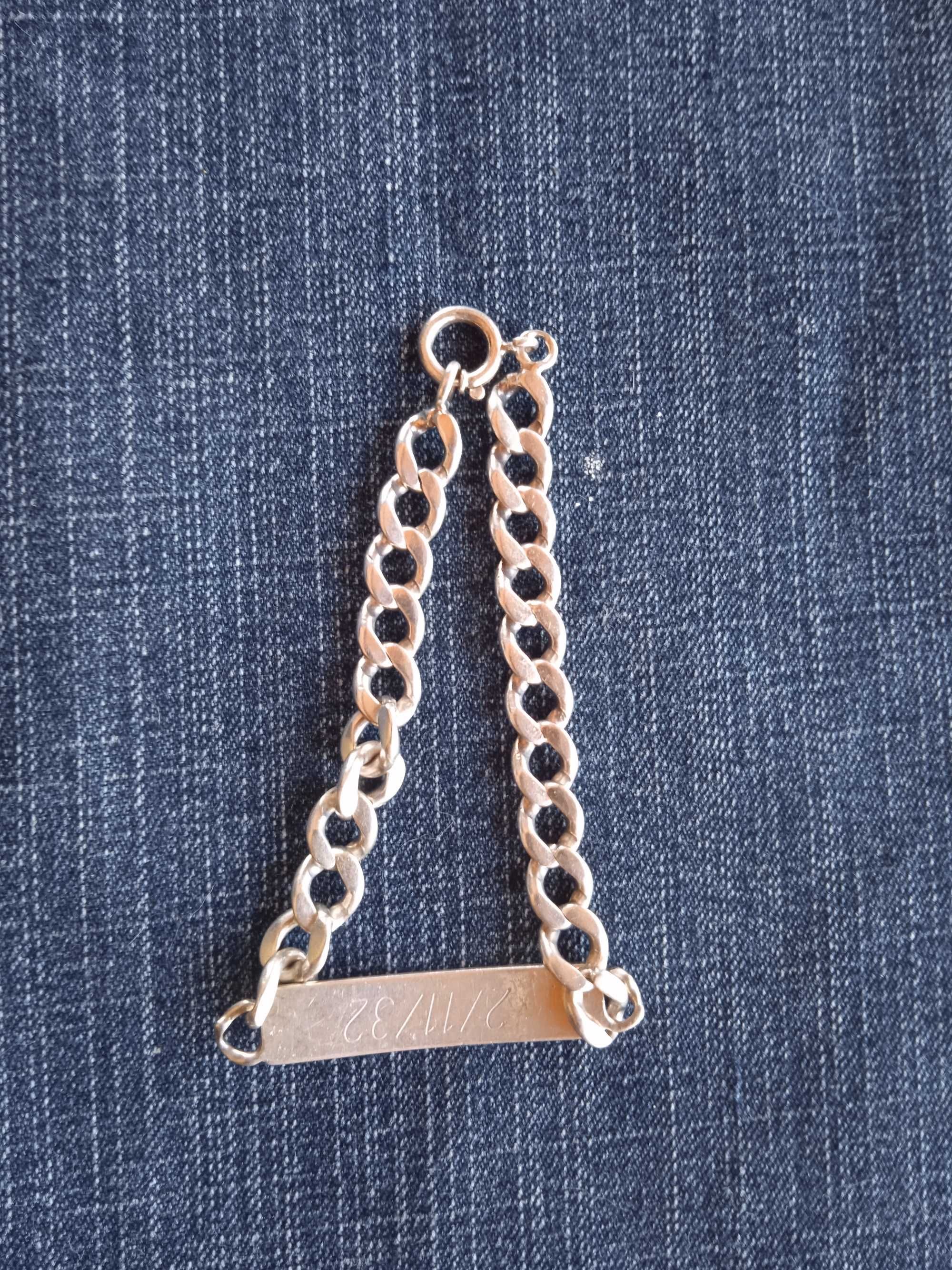 Pulseira de prata antiga