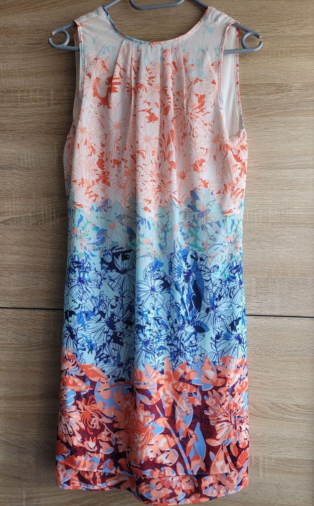 Sukienka letnia krótka zwiewna damska H&M rozm.XS 34
