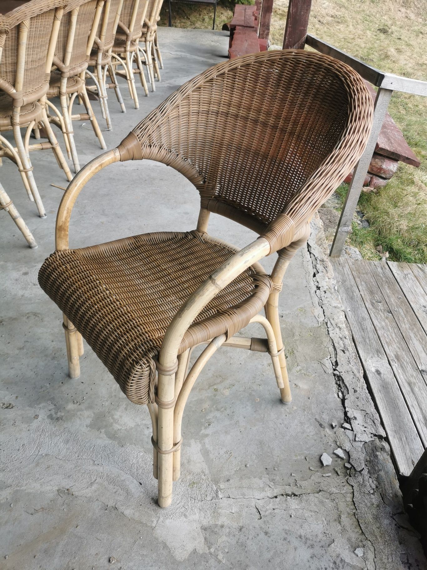 Krzesło - fotel rattanowe