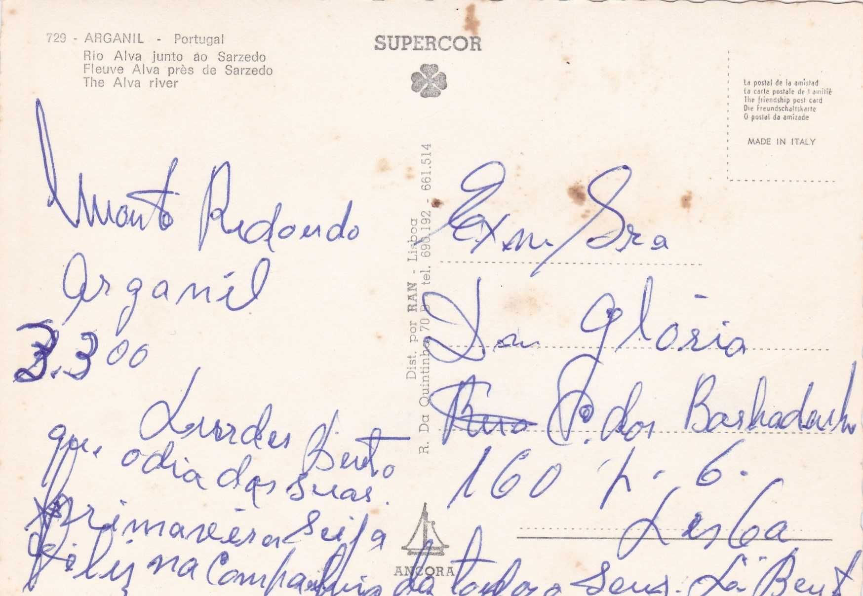 Postal - Arganil Rio Alva