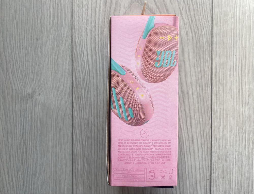Oryginalny Głośnik Przenośny Bluetooth JBL Clip 5 Kolor Różowy Okazja