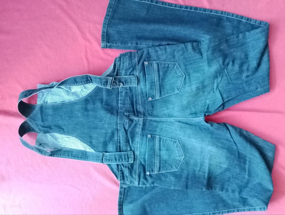 Джинсовий комбінезон для вагітних