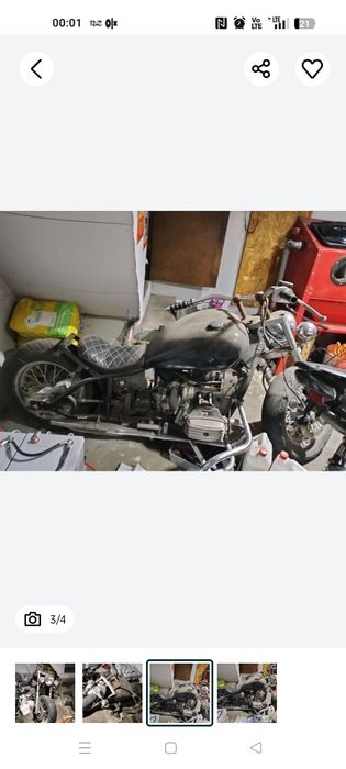 Koła przekładnia na szerokie koło Dniepr Ural przód projekt