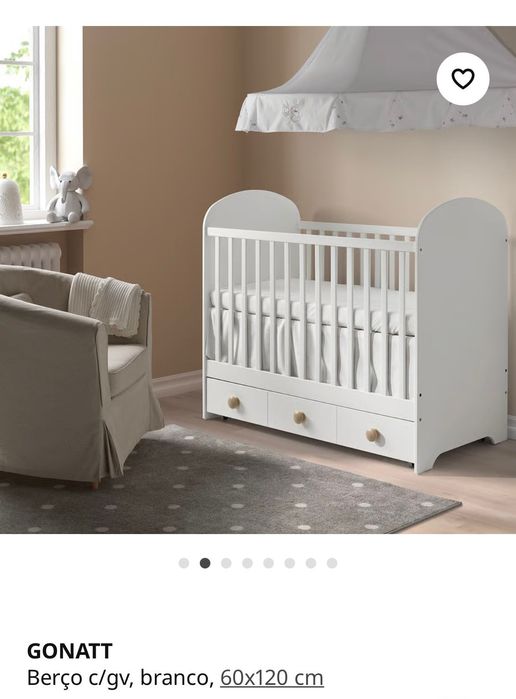 Berço com gaveta