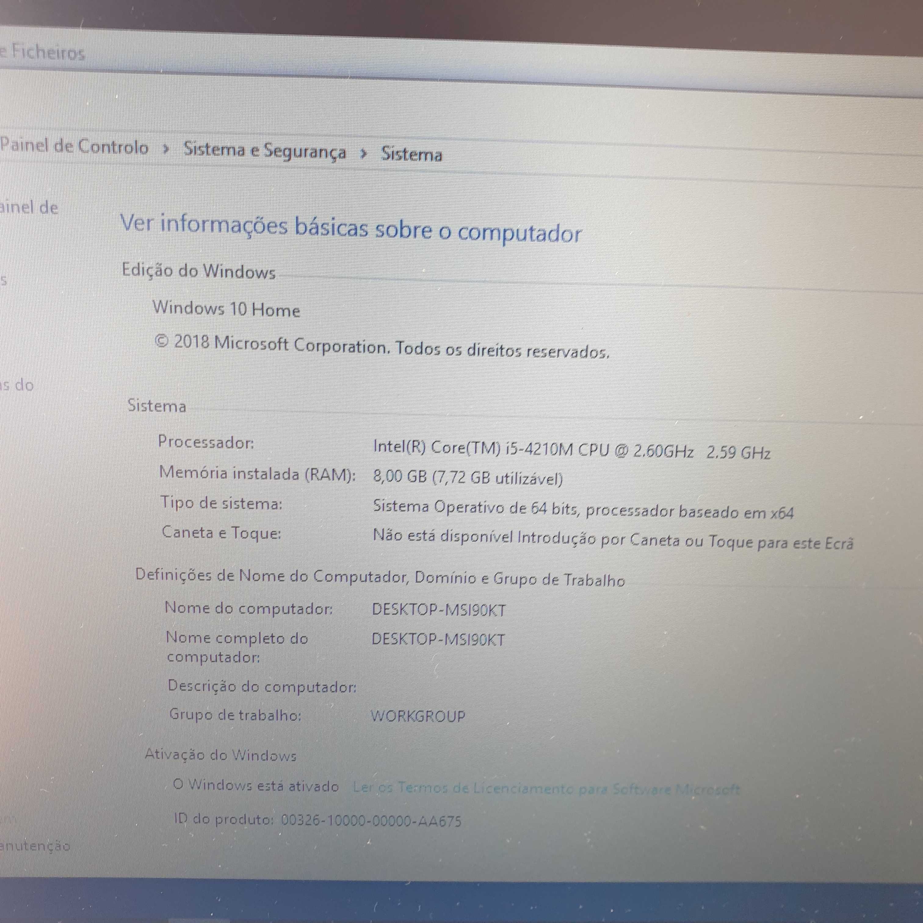 lenovo E440 processador i5-4210, sem anomalia bom estado geral