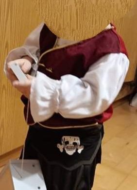 Przepaska pirata na bal przebierańców karnawałowy kościotrup Halloween