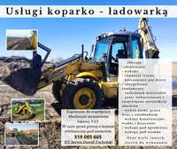 Usługi Koparko-ładowarką