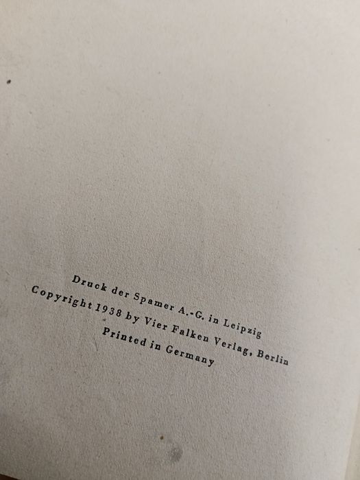 Książka niemiecka Erster Teil 1938