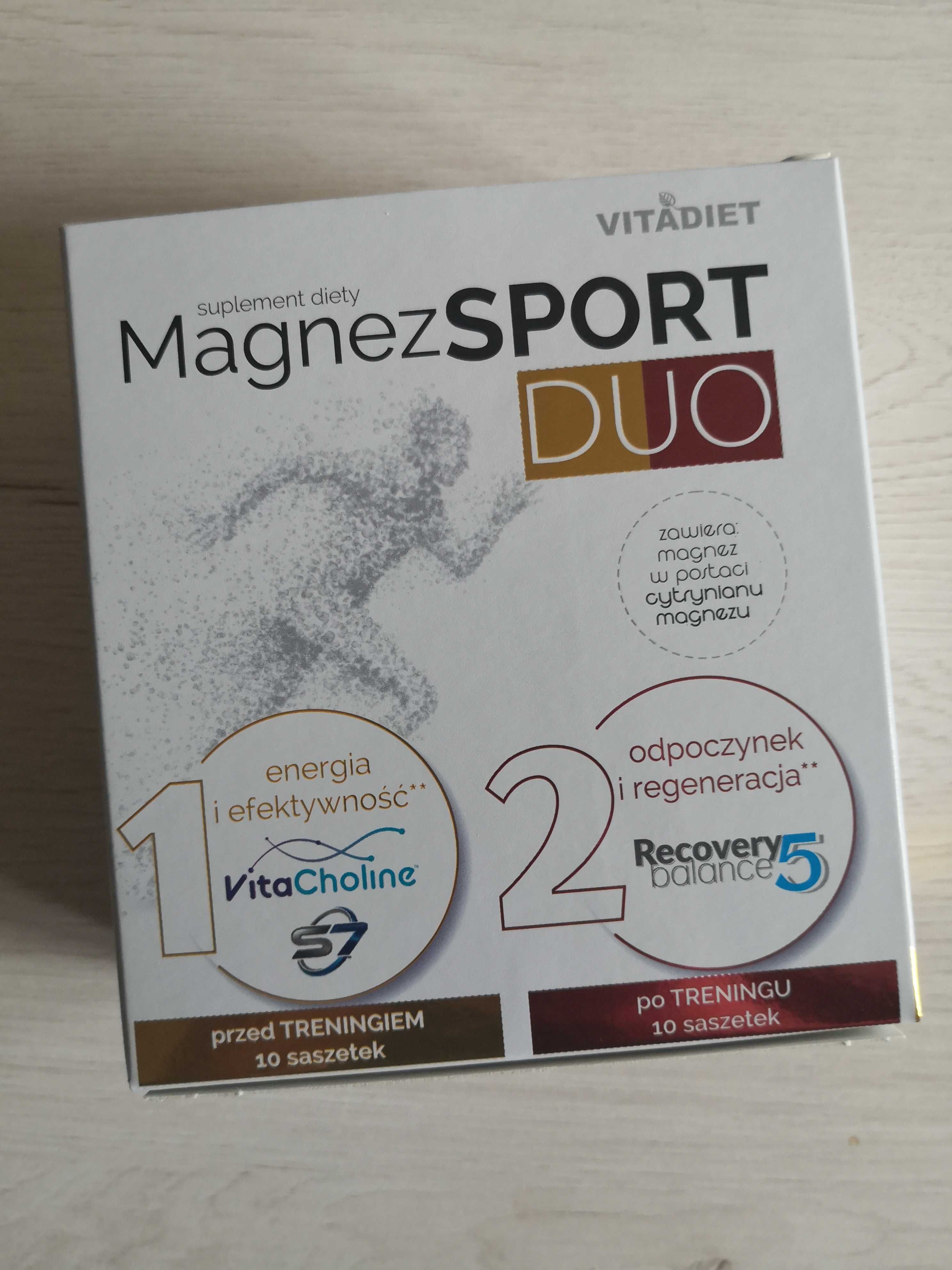 Vitadiet Magnez SPORT DUO 20 saszetek (10+10) suplement diety