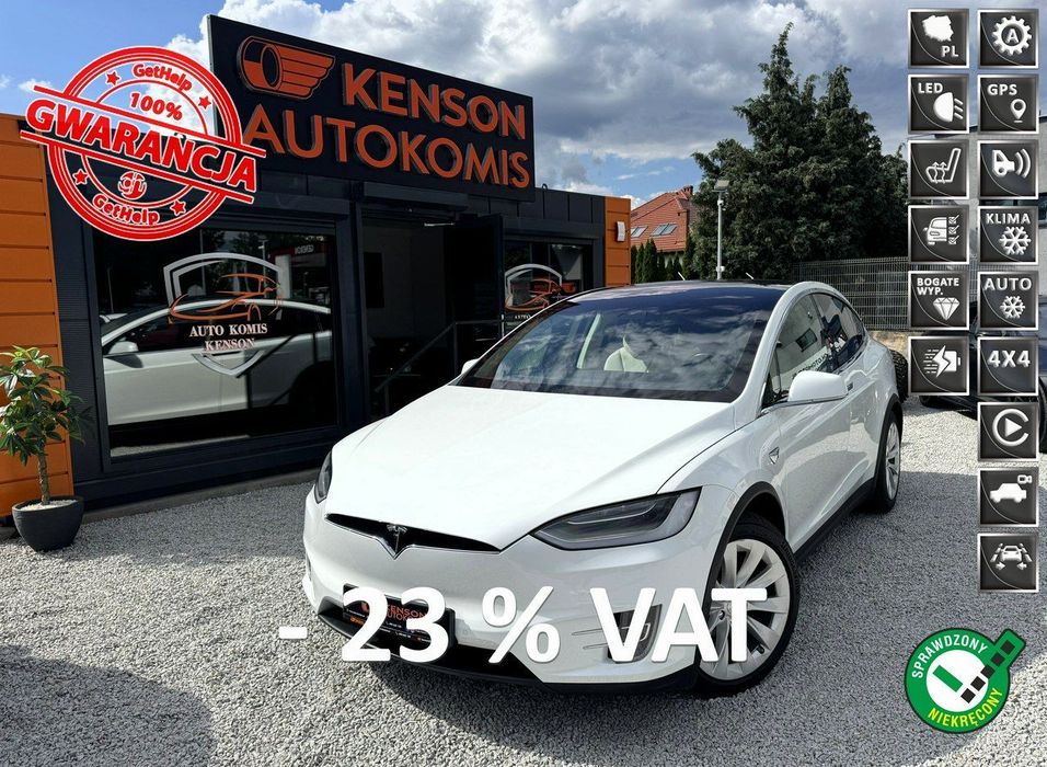 Tesla Model X Auto pilot, Europa, Kamera, Ładowarka, LED, x2 kluczyk, FV-23%