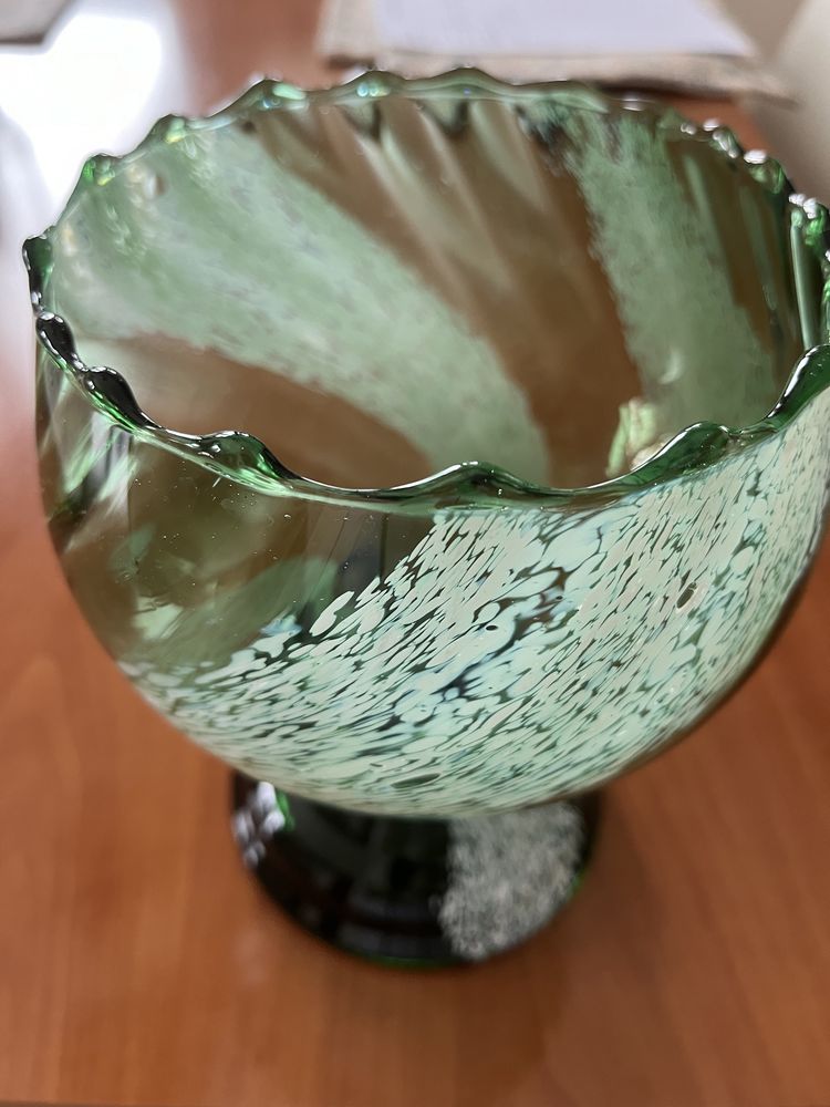 Kielich - wazon - stare polskie szkło