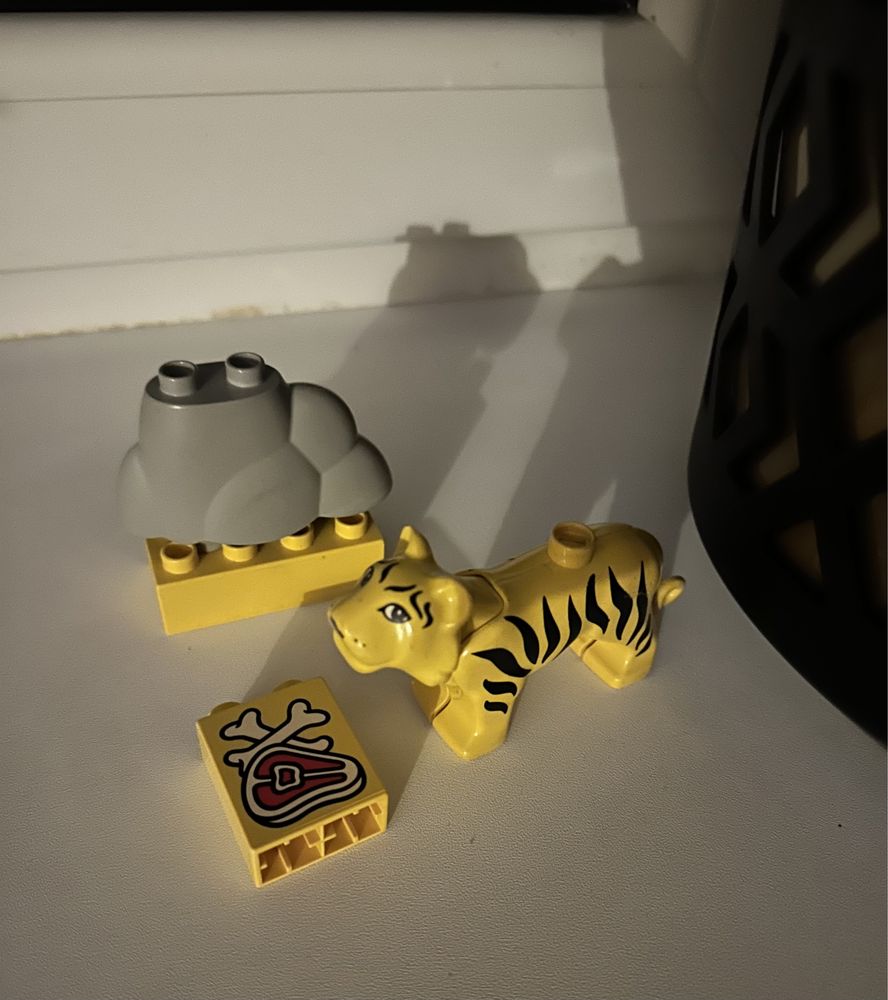 Klocki Lego duplo tygrys unikat ruchoma głowa Skała mięso