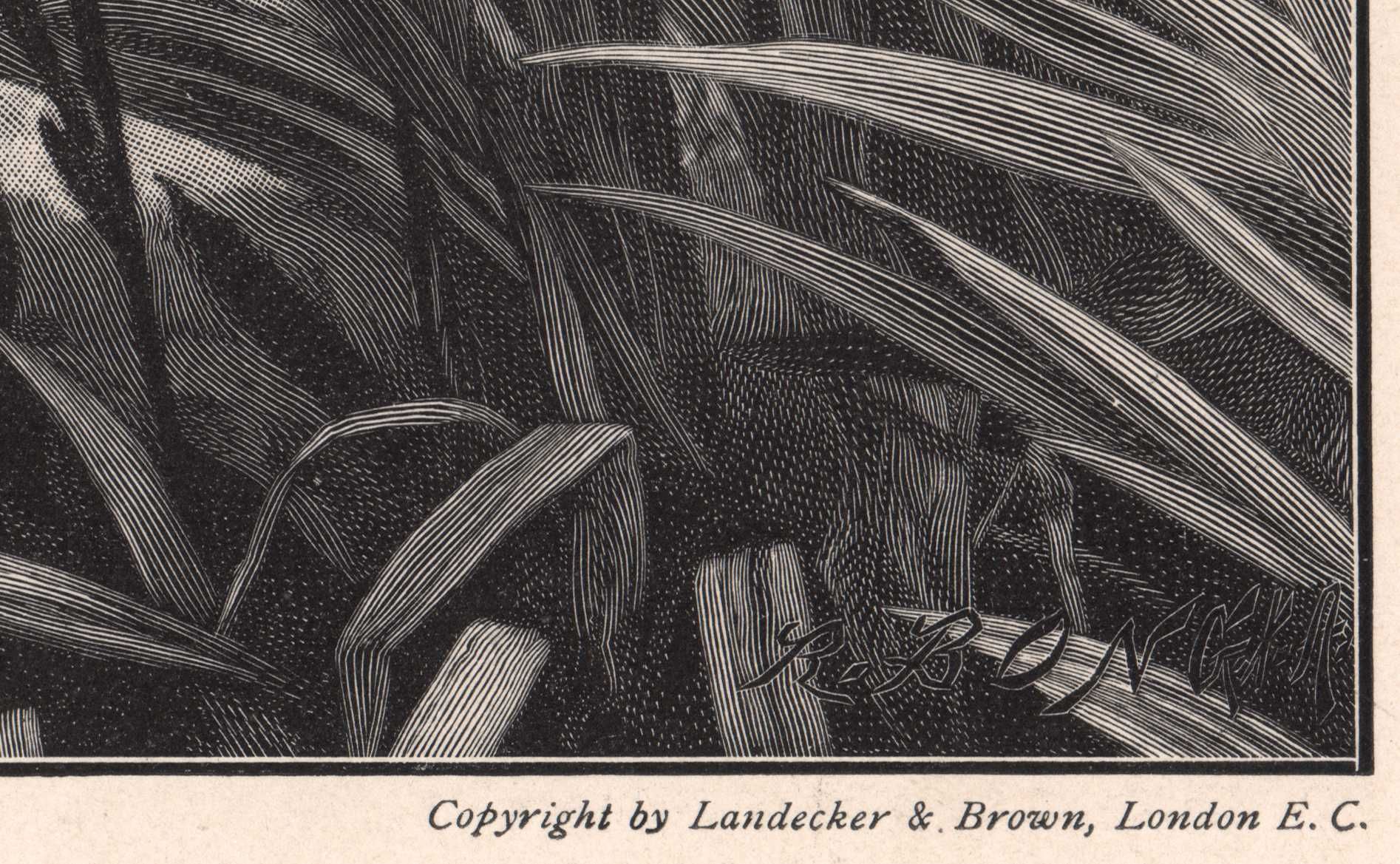 Schmalz: Babilon. Duży piękny drzeworyt ilustracyjny 1906 r. autentyk