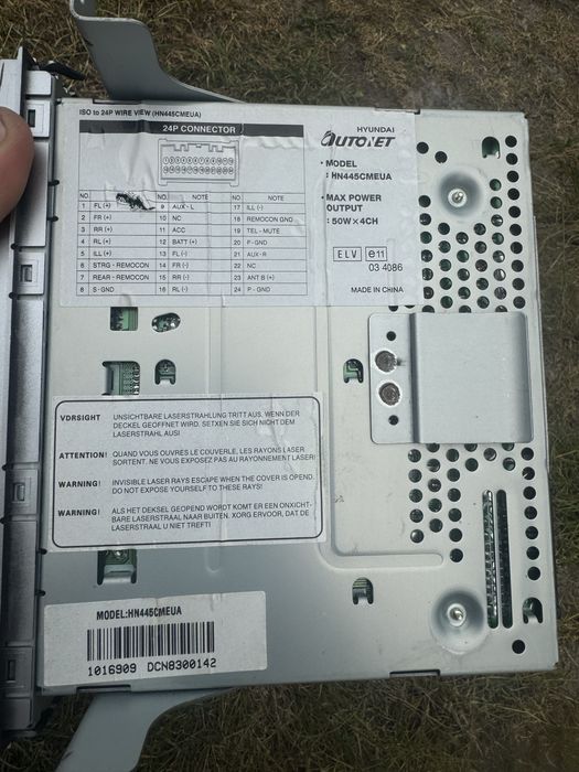 Штатна магнітола Hyundai santa fe 2