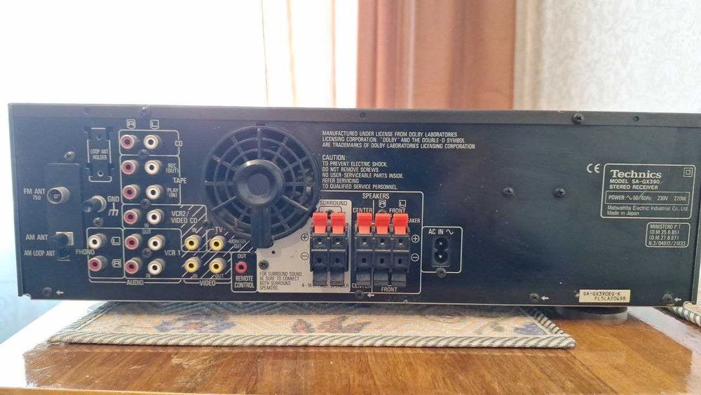 Стереоресивер Technics  SÀ-GX390,2×65 Вт