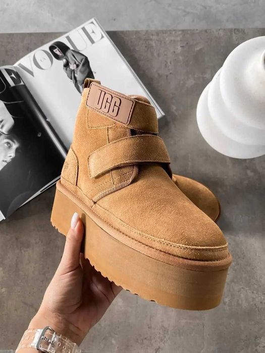 Угги/Угг/Уггі/Уги/Угі/UGG Australia Neumel Platform Chestnut/Овчина