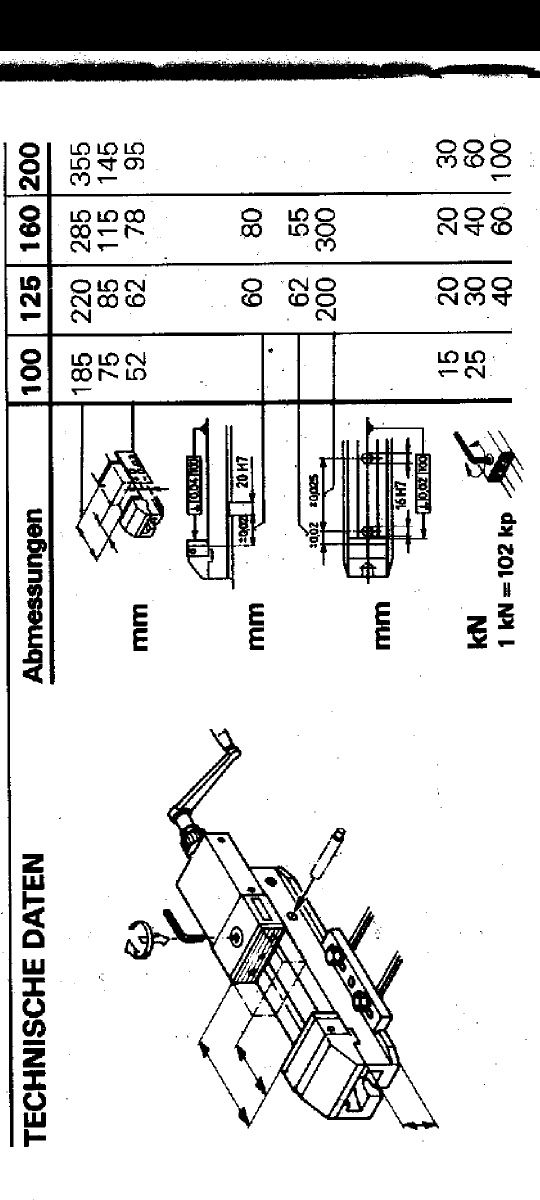 Imadło maszynowe hydrauliczne 125 Schunk MHS CNC