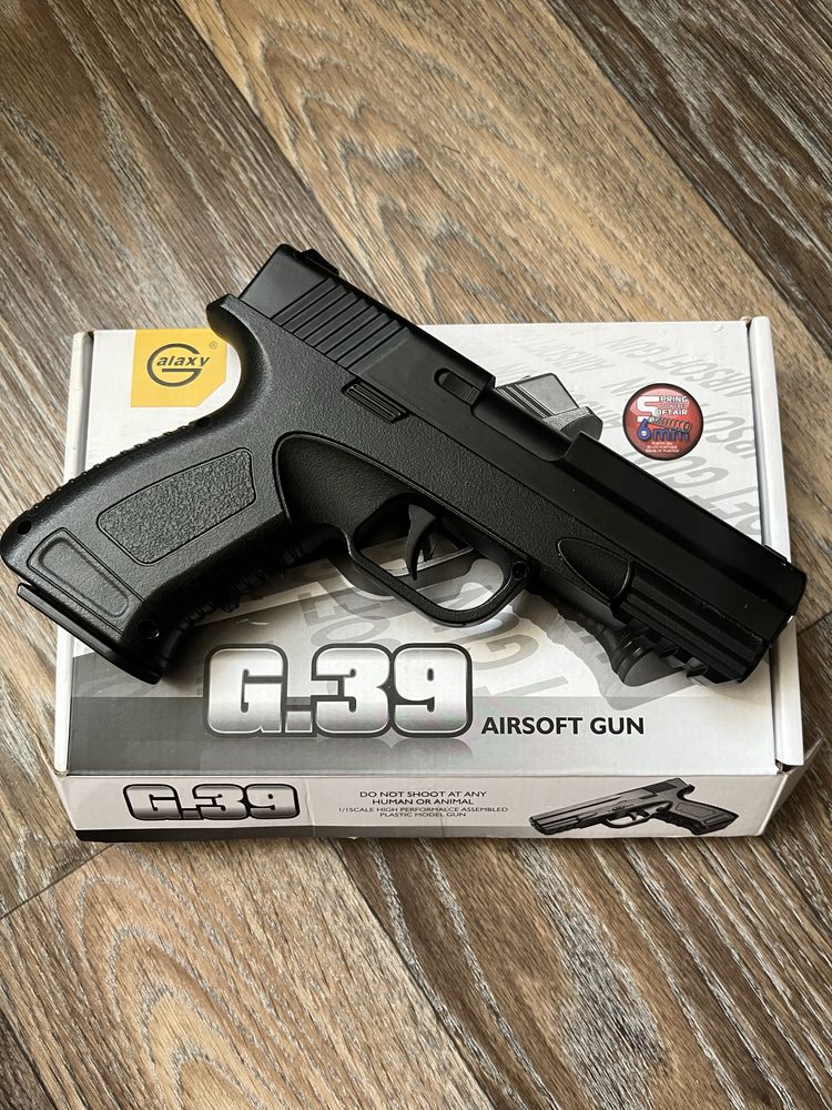 Детский игрушечный пистолет Glock g.39 airsoft gun