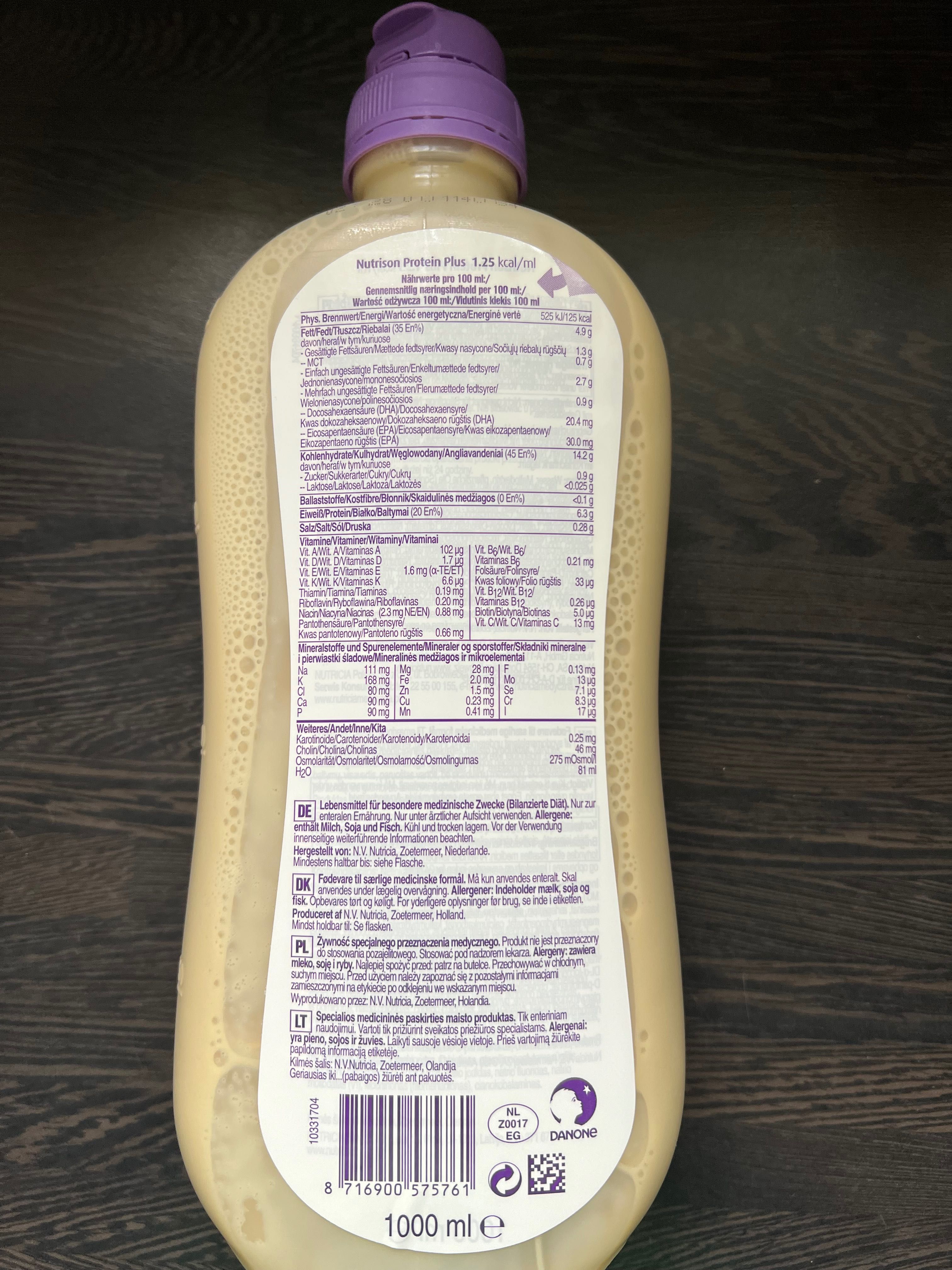Nutricia Nutrison Protein Plus1.25 kcal 1000Ml Ентеральне харчування