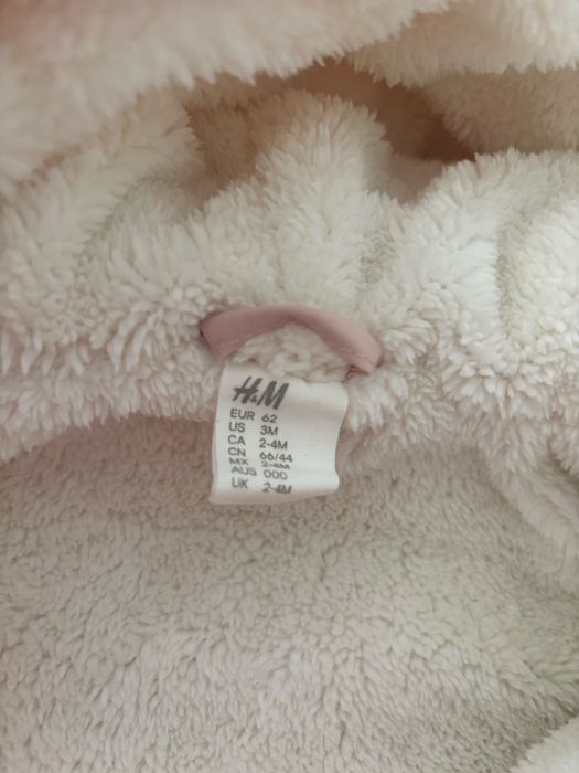 Kombinezon H&M rozmiar 62 różowy
