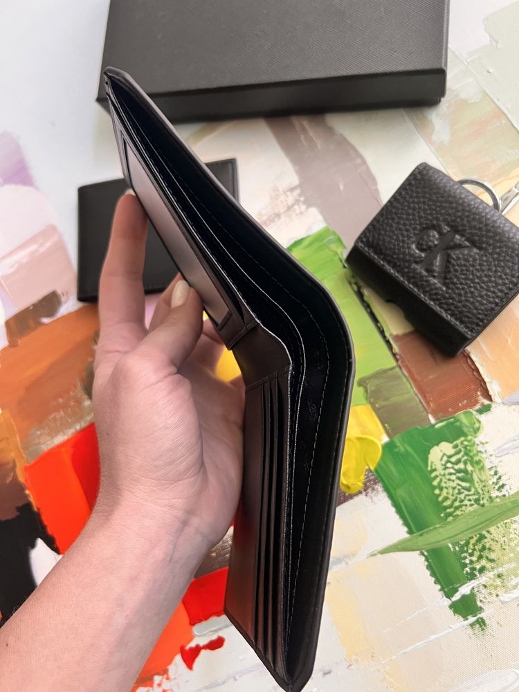 Набір чоловічий гаманець + візитниця Calvin Klein ОРИГІНАЛ, новий