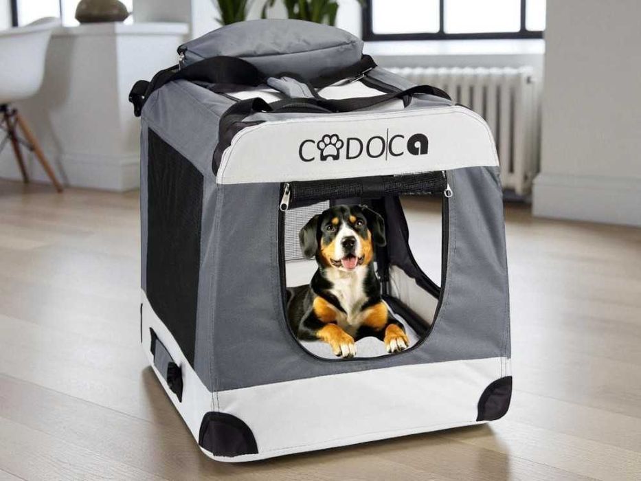 Transporter Podróżny dla Psa Kota – 60×42×42 cm Składany Lekki [NOWY]