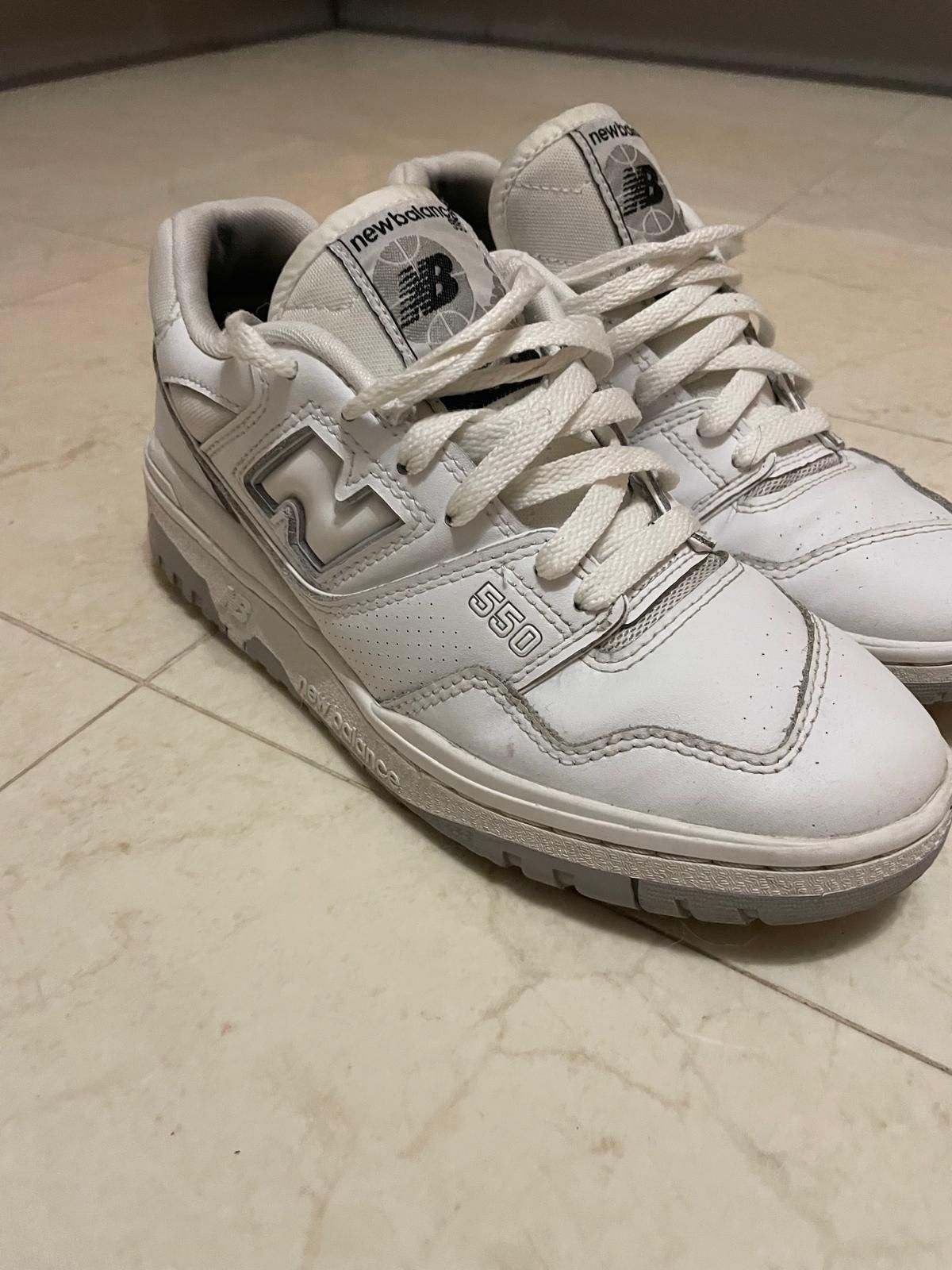 Sapatilhas New Balance 550 Brancas/Cinzentas