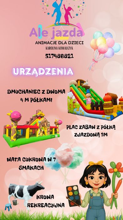 Bal Andrzejkowy/ warsztaty/ mikolajki/Animator/ dmuchaniec/ dla dzieci