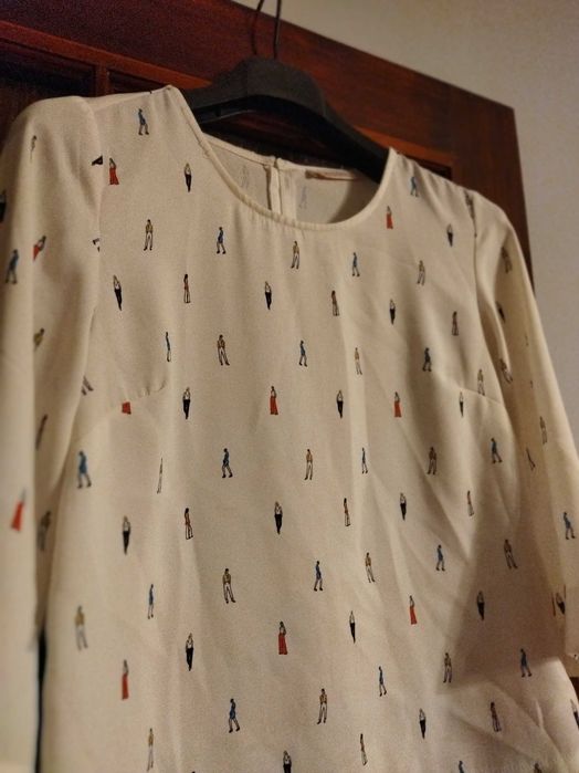 Bluzka Reserved rozmiar 34 wzór print nadruk stan bardzo dobry